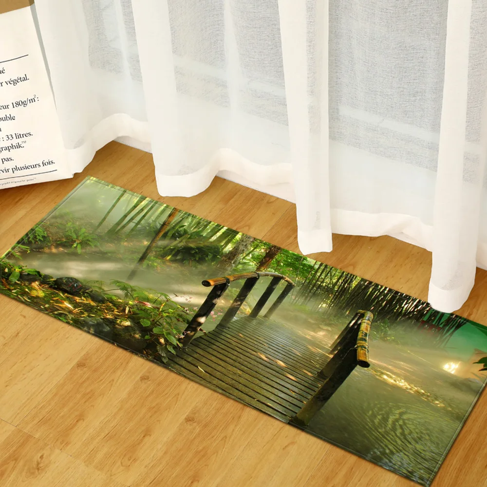 3D Печатный длинный ковер декорация диван гардероб обувная полоса напольный