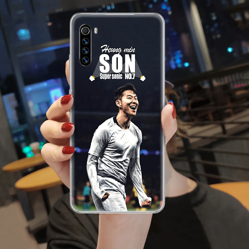 

Son Heung Min soccer football 7 Phone Case cover For XIAOMI Redmi Note 3 4 4X 5 6 7 8 9 Pro T S max transparent shell luxury