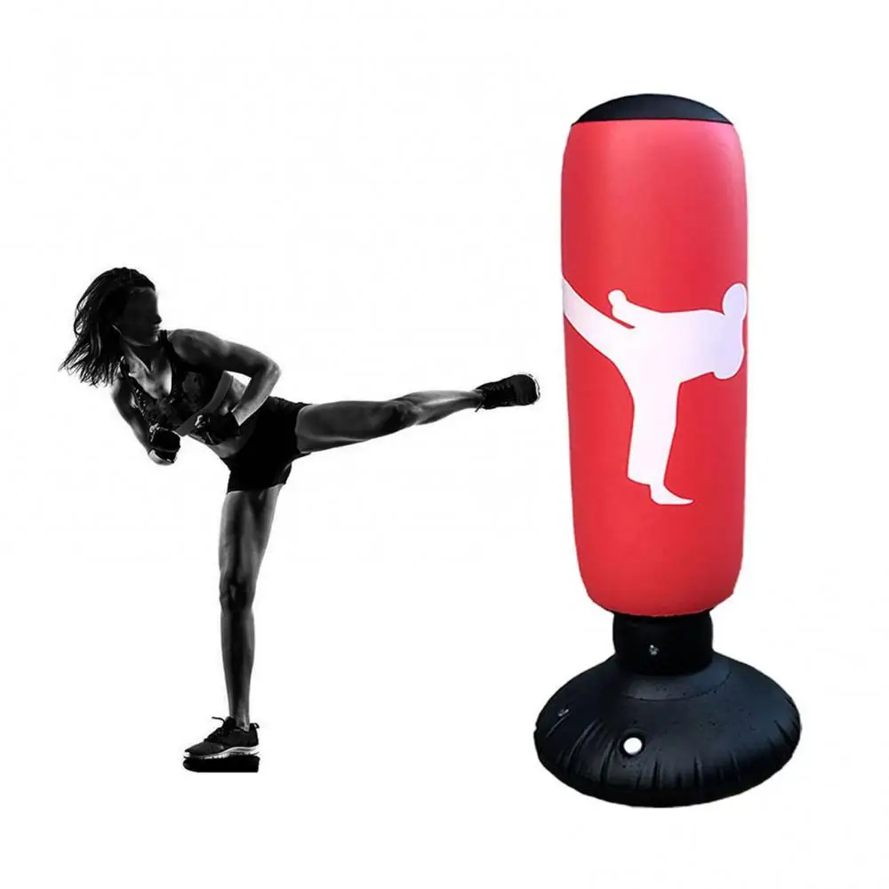 

80%HOT63 Inch Inflatable Punching Bag Boxing Sack for Kids Adults Karate Taekwondo