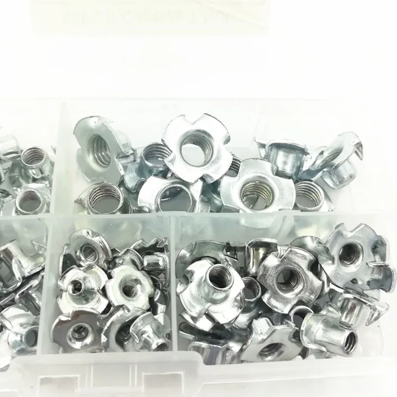 70 шт./кор. готовых инкрустированные гайки челюсти четырех-контактный Комбинации