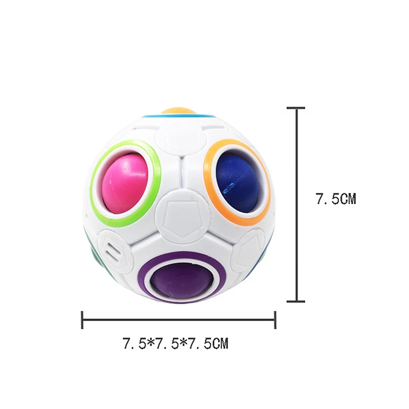 

Rainbow Ball Puzzles Spheric Magic Cube Toy Creative Football Educational Toys
