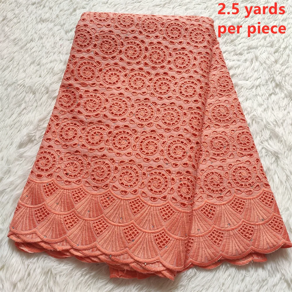 Последние в африканском стиле цвет фуксии хлопчатобумажная кружевная ткань с
