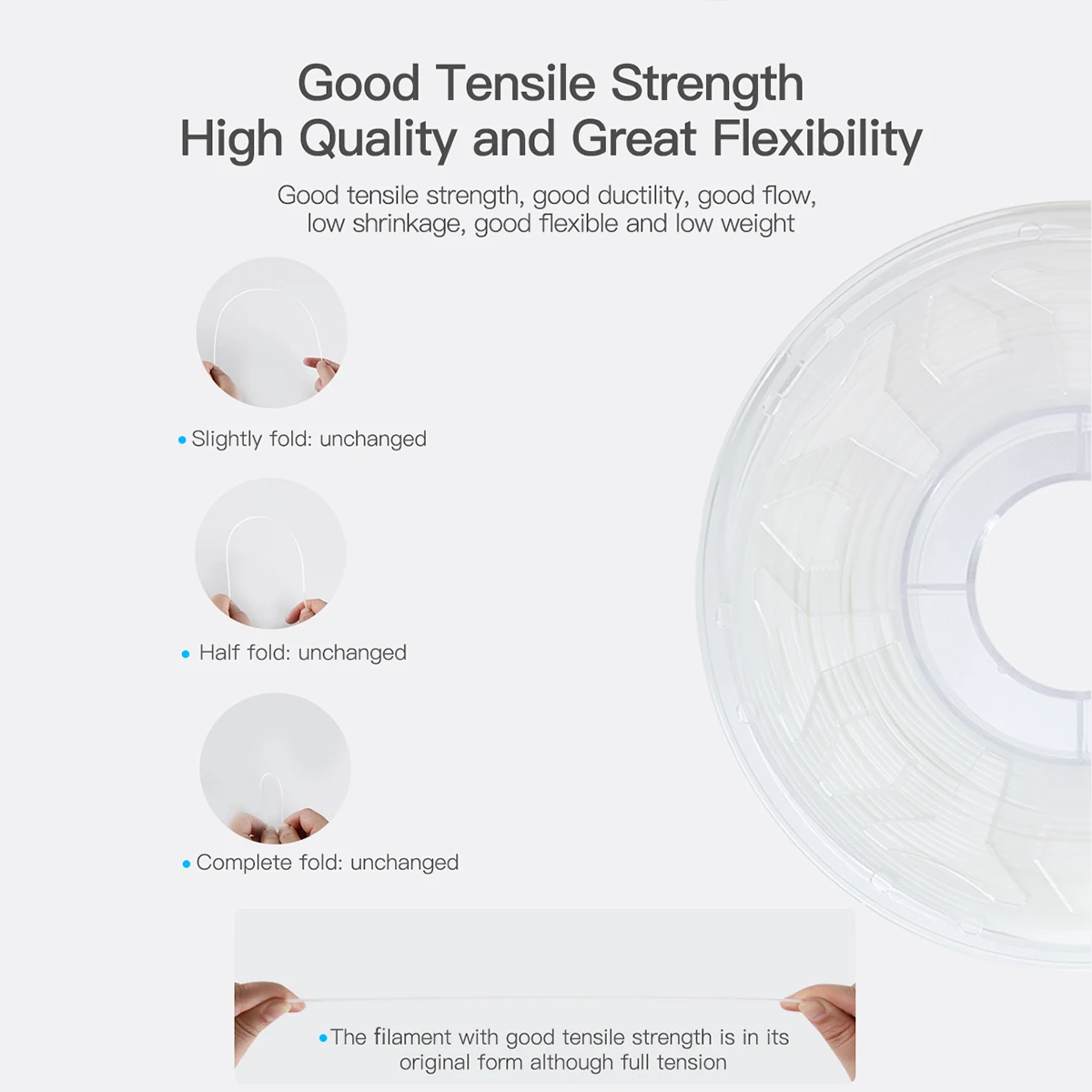 1.75mm 1kg/2.2lbs Filament 3D filament CR-PLA Filament Creality 3D Printer Dimensional Accuracy +/- 0.02 mm 3d printer filament