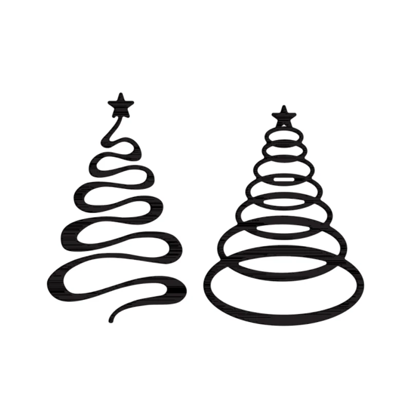 Металлическая высекальная Форма рождественские круглые звезды для изготовления