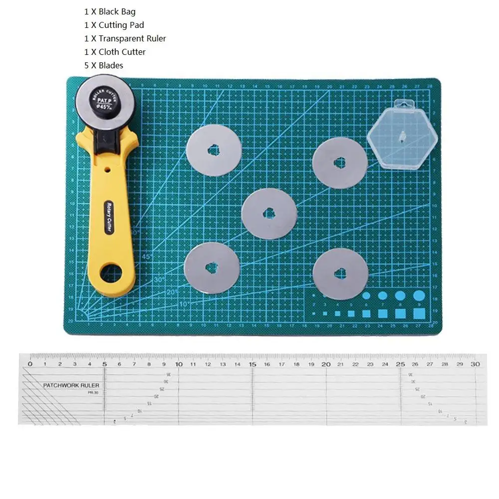 Tool set 1 шт. A3 A5 ПВХ швейные режущие коврики разделочная доска ПВХ DIY лоскутный коврик самовосhealing вающийся кожаный режущий коврик ручной работы ручные инструменты - Цвет: Tool set