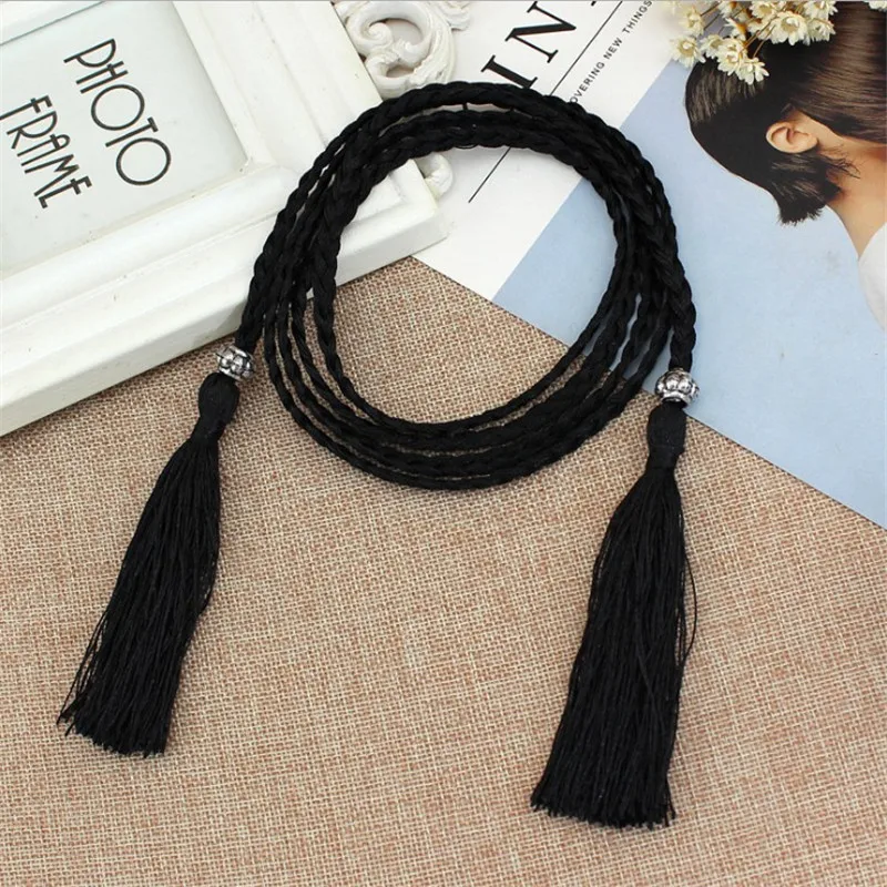 Женская плетеная цепочка на талию 160 см|Женские ремни| |