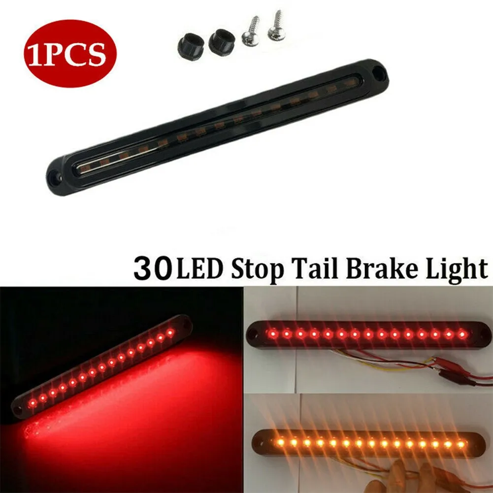 

1pcs Auto 30LED Truck Strip Tailgate Light Bar Reverse Brake Tail Sequential Flowing Water Turn Signal Ruck Trailer RV 12-24V