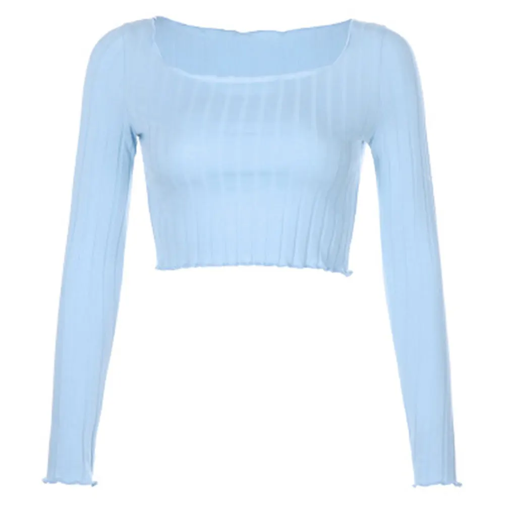 

Women's Fall Shirt, Knitting Top, Elastic Wrapped Casual Party High Neck Warm Ruffle Underwear