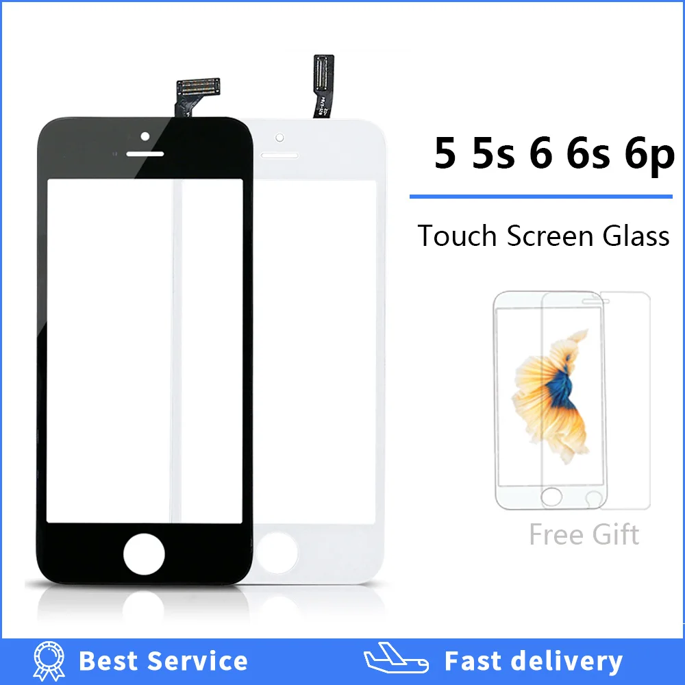 Дигитайзер сенсорного экрана для iPhone 5 5s 6 6S plus se 5c рамка передняя сенсорная панель