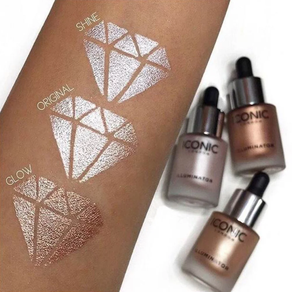 

Fashion Illuminating Glow Elixir Face Highlighter Female Concealer Makeup Specular Powder Drip Cosmetics Set For Women