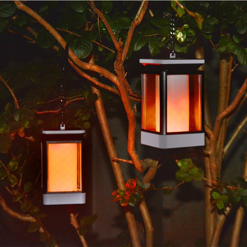 

99 LEDS Solar Lights Outdoor Flickering Flame Solar Lantern Outdoor Hanging Lanterns Decor Lighting Waterproof For Patio Garden