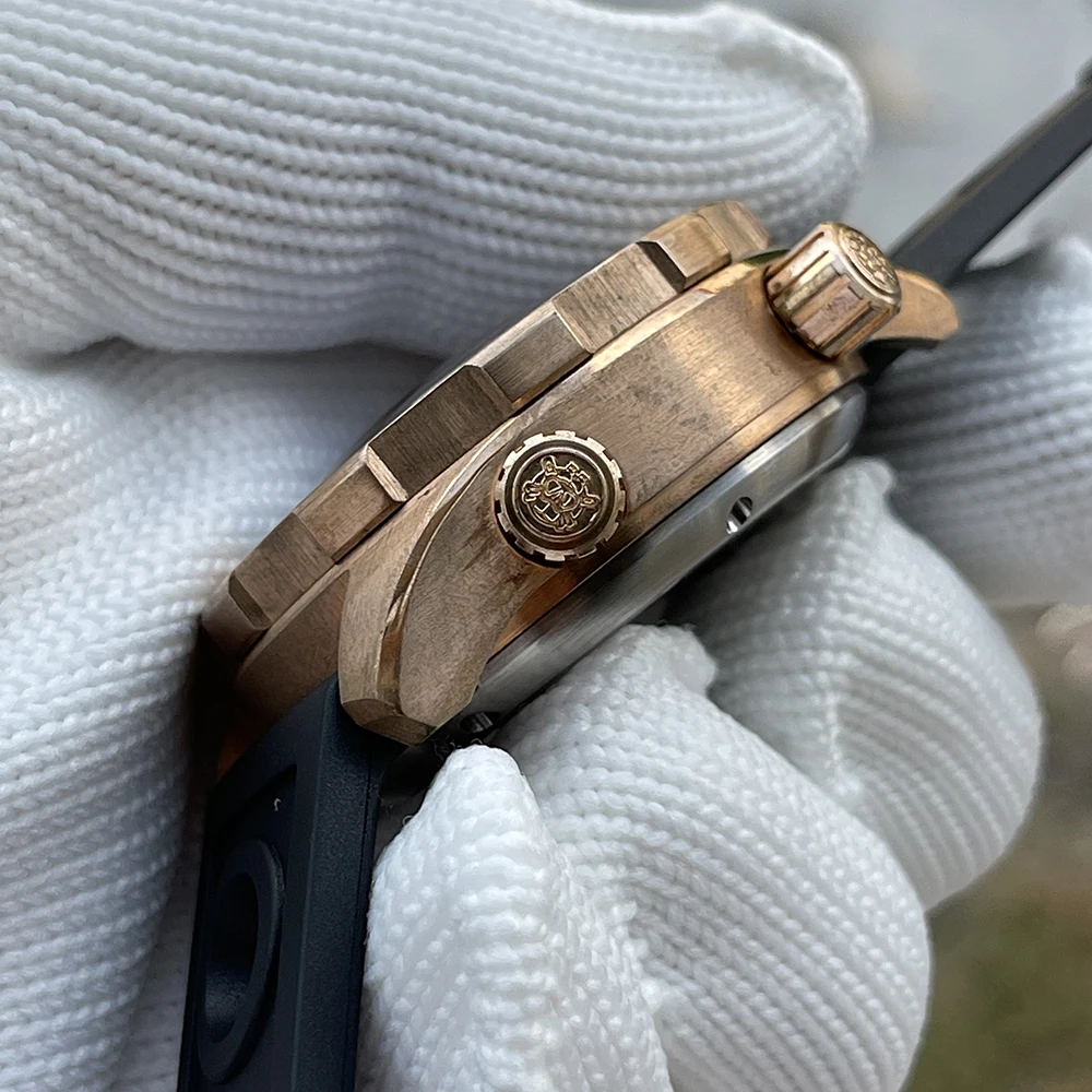 للبيع ساعة غوص للرجال طراز 2021 SD1950S مصنوعة من البرونز الصلب مزودة بزرين تصميم فريد من نوعه 3000 متر مقاومة للمياه في أعماق البحار