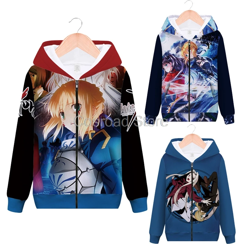Cosroad Fate/Zero худи с рисункос сабли Arutoria Pendoragon Irisviel фон Айнцберн костюмы для косплея