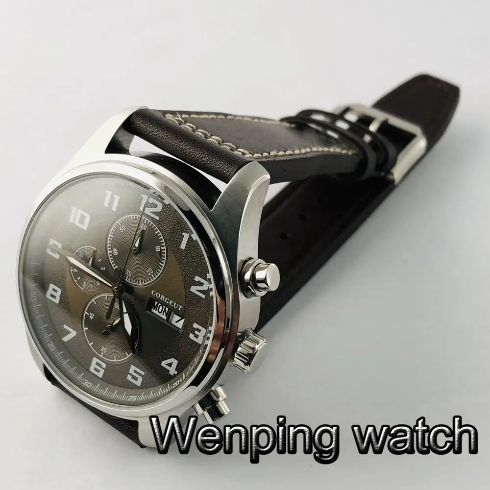 Мужские водонепроницаемые кварцевые часы с хронографом 41 мм | Наручные