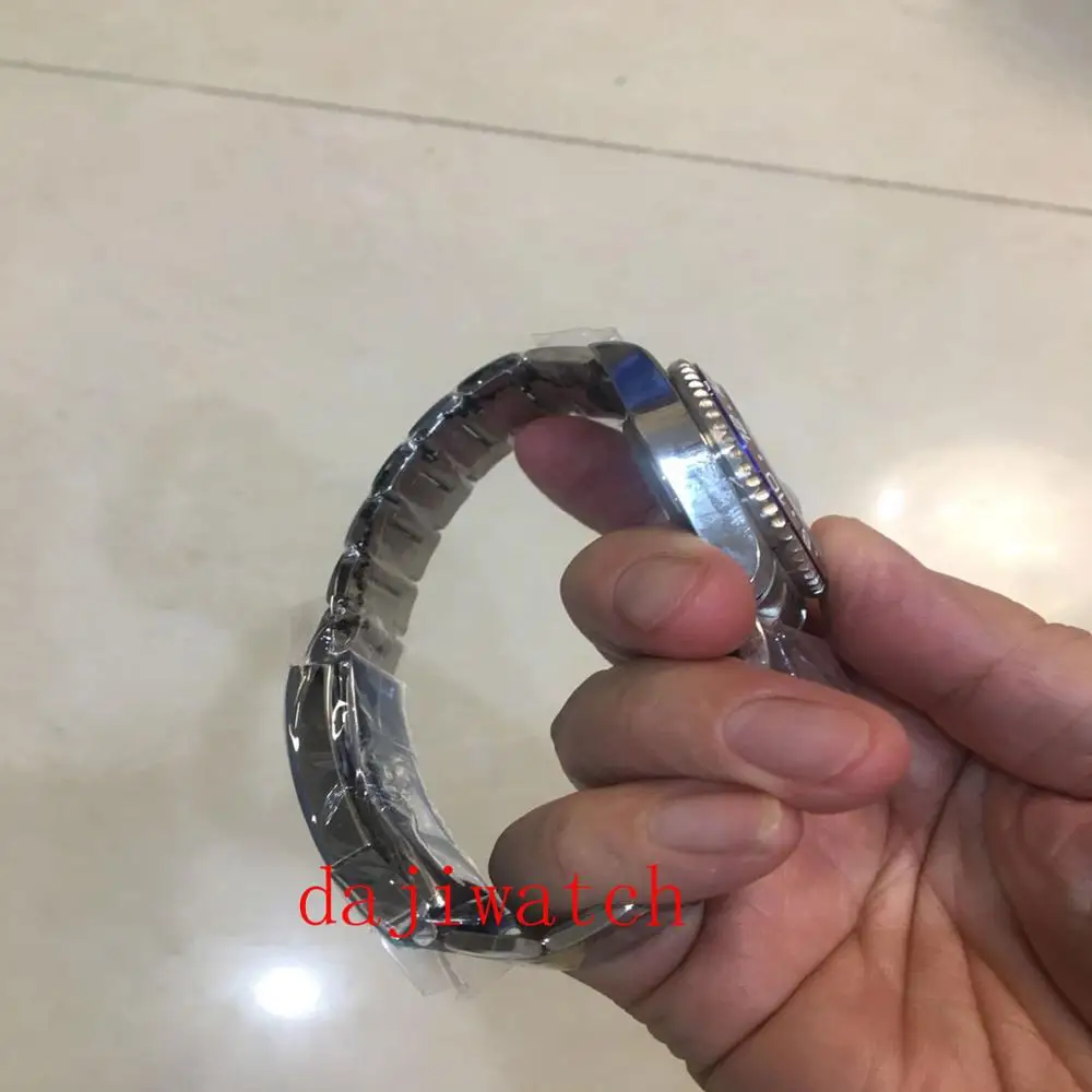 40 мм чехол 316L нержавеющая сталь Fit ETA 2836 Miyota 8215 DG 3804 Дата Лупа сапфировое стекло