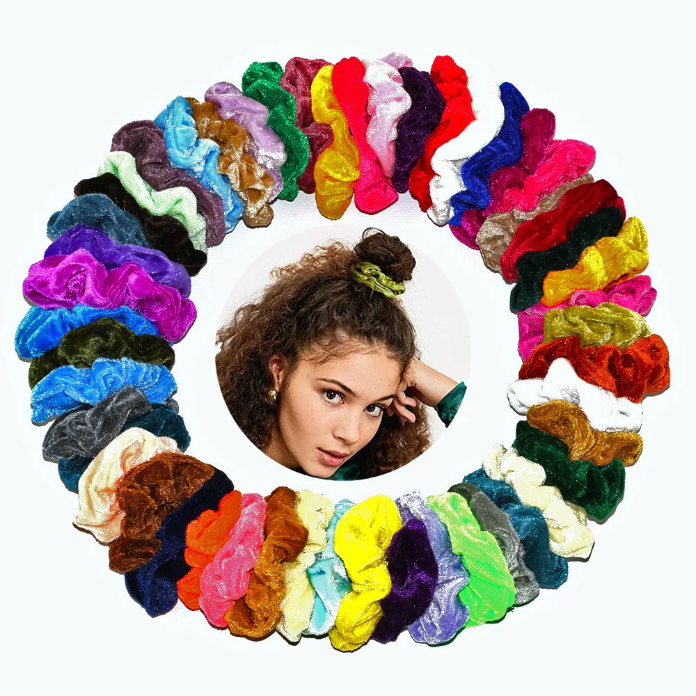 Резинки для волос бархатные женские резинки прически конский хвост 10/20/40