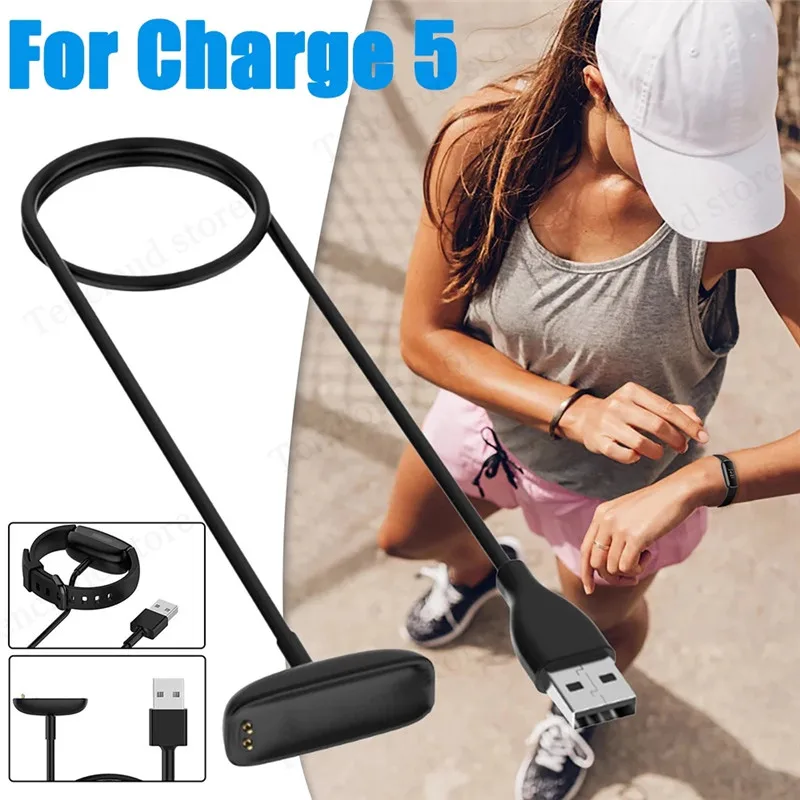 

USB Charger For Fitbit Charge 5 Charging Cable For Fitbit Charge 5 Wireless Magnetic Adapta Dock Cradle Smart Watch Accessories