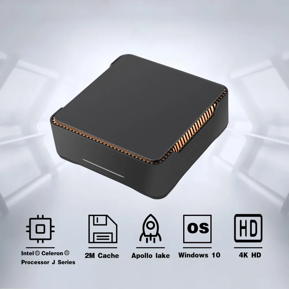 Высокое качество AK3V J3455 Мини ПК ТВ коробка 4+ 32G для Windows 10 с linux ОТТ ТВ коробка мини ПК Мини компьютер AGV HDMI 4K HD USB3.0* 2