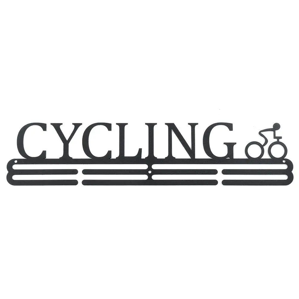 Cycling Нержавеющая сталь медаль Вешалка медаль держатель дисплей стойка Бег Плавание гимнастика марафоны велосипед Спорт медаль подарок украшение - Цвет: Cycling