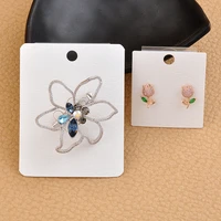 30pcs jewelry display solid paper card necklace earring brooches packaging cards for small business sale hang price tag card