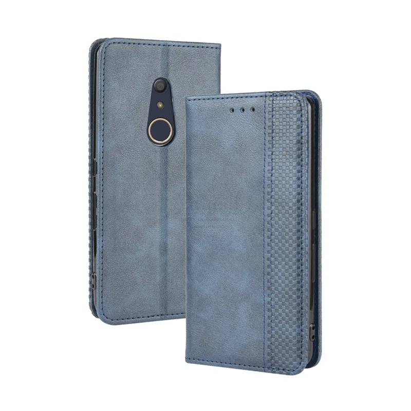 Чехол-книжка для Fujitsu Arrows Be4 винтажный Тонкий Магнитный кожаный чехол-книжка с