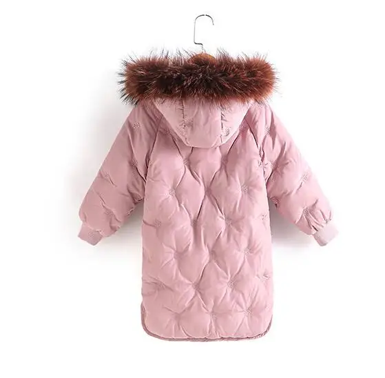 Детская зимняя куртка Rlyaeiz для девочек модное зимнее пальто Толстая теплая парка