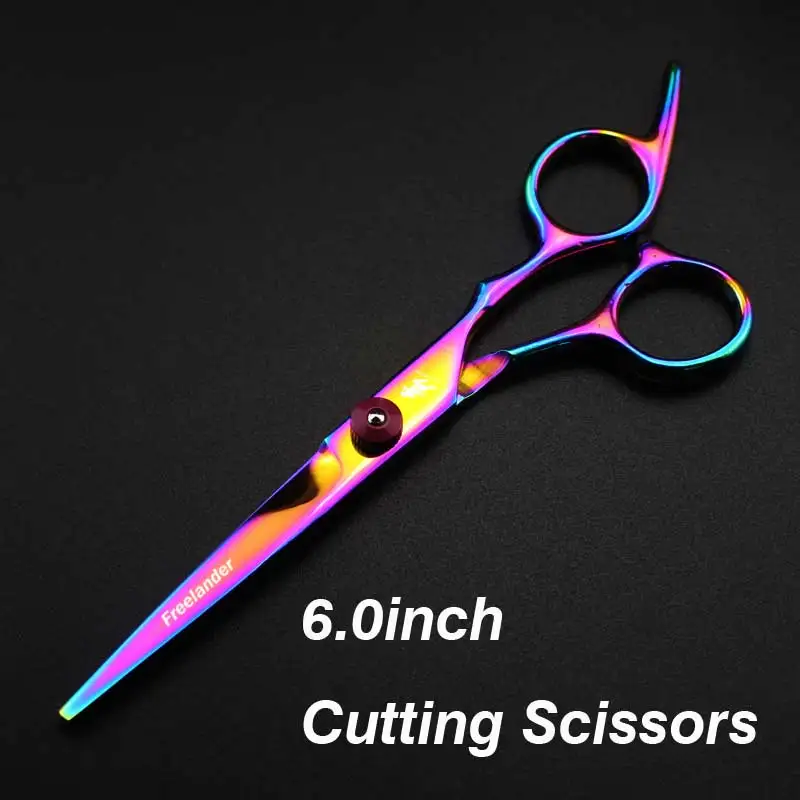 6inch Color Cutting Новинка, Профессиональные парикмахерские ножницы, набор ножниц для стрижки волос, парикмахерские ножницы высокого качества, 6,0 дюймов, цвет черный - Цвет: 6inch Color Cutting