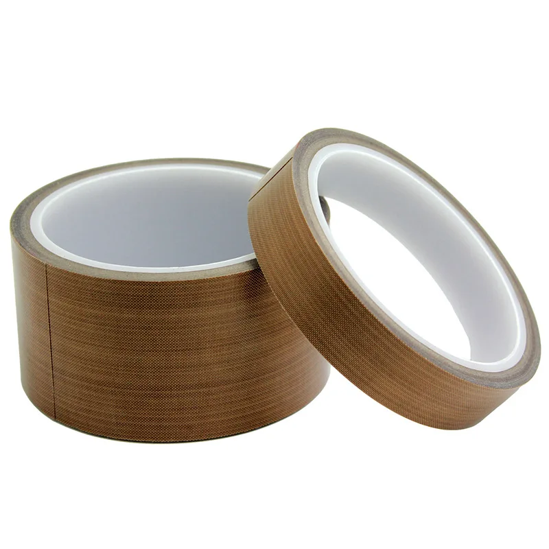 

5M PTFE Heat-Resistant Adhesive Tape insulation 300 degrees Celsius Brown PTFE tape for sealing machine wholesale