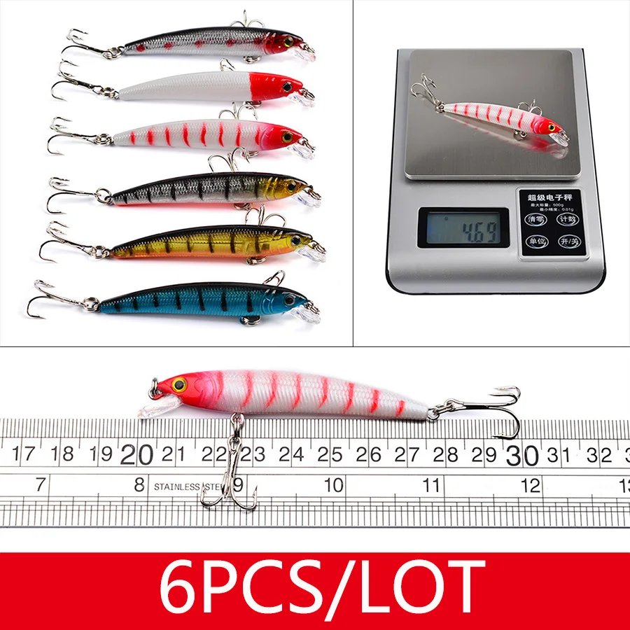 Набор воблеров для рыбалки размеры 43/46 шт. цвета в ассортименте|Наживки рыбной