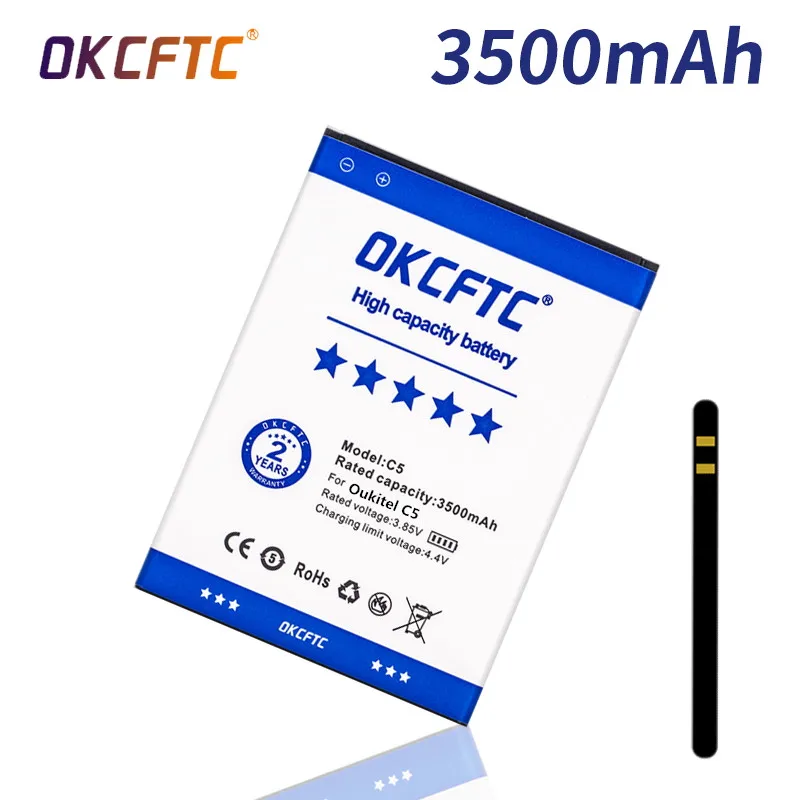 

TOP OKCFTC 3500mAh For OUKITEL C5 / C5 PRO Battery Mobile Phone