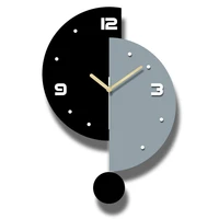 creative mute modern design large wall clock clocks for home kitchen living room decor battery operated silent