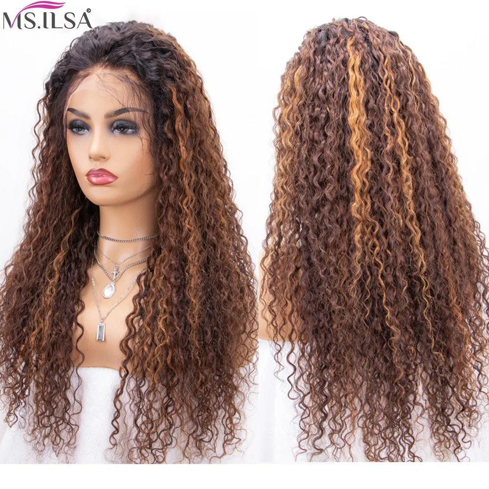 150% плотность эффектом деграде (переход от темного к HD Синтетические волосы на