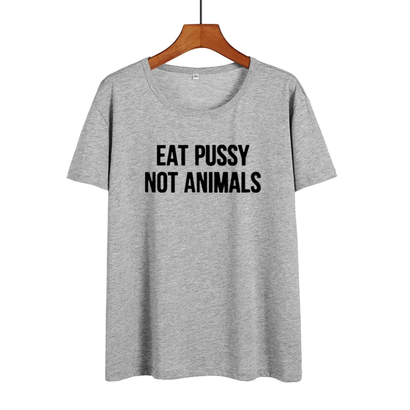Футболка Eat Pussy Not Animal забавная веганская футболка на основе растений веганские