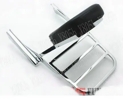 Хромированная спинка высокого качества багажная стойка для Honda Shadow Spirit Черная