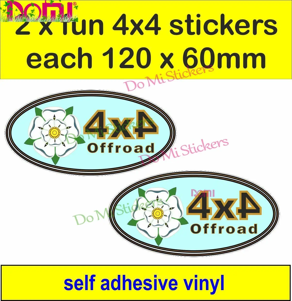 

Off Road 4x4 Fun Stickers Graphic Yorkshire Decal Land Rover Defender Discovery Die-Cut Waterproof PVC