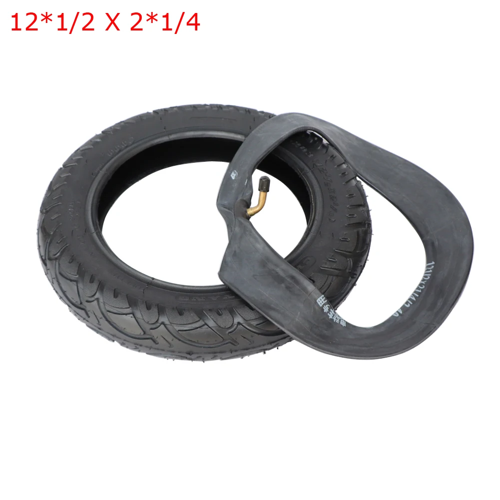 

12 inch Tire 12*1/2 X 2*1/4 ( 62-203 ) fits Many Gas Electric Scooters and e-Bike outer tyre and inner tube