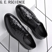 2021 new mens shoes business dress shoes british style trend korean wedding shoes mens youth casual shoes