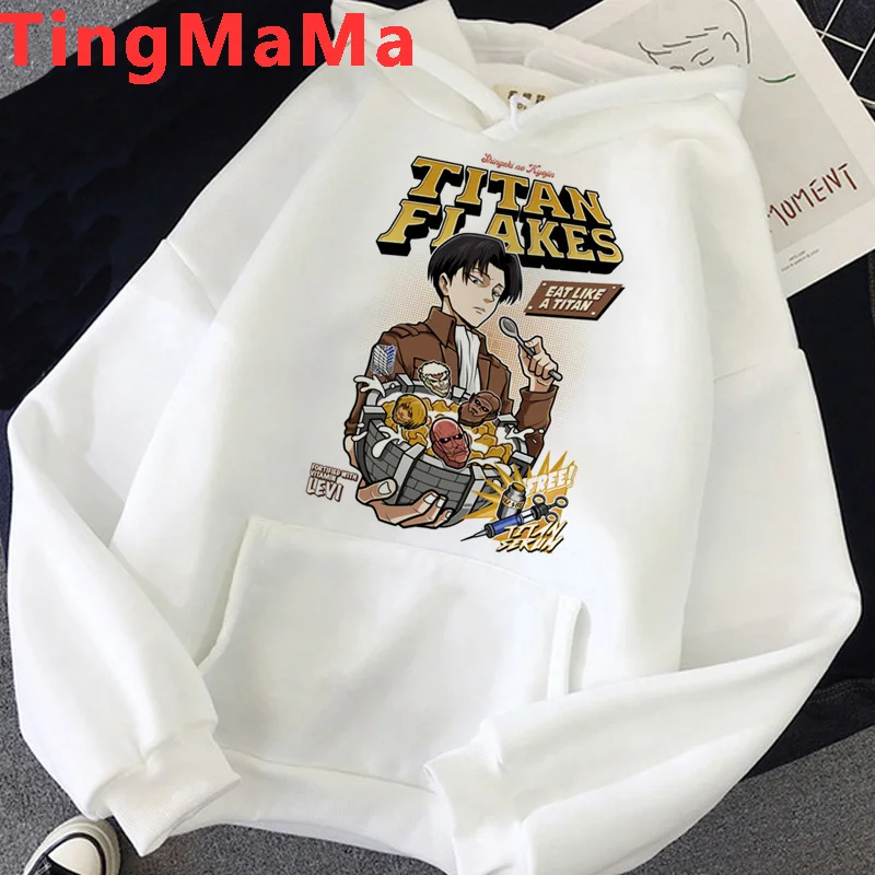 

Attack on Titan Shingeki No Kyojin Titans Attack hoodies male streetwear Oversized anime male hoody pullover anime