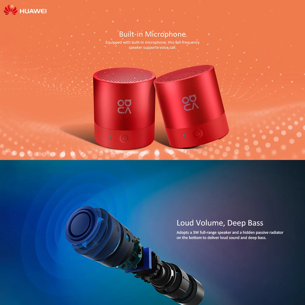 Переносная Bluetooth Колонка Huawei Mini беспроводная водонепроницаемая уличная IP54