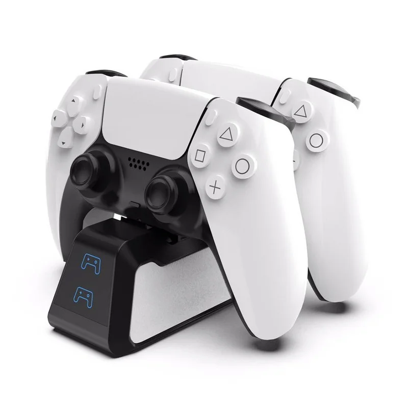 

Dual Fast Charger for PS5 Wireless Controller USB 3.1 Type-C Charging Dock Station LED Cradle Sony PlayStation5 DualSense