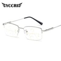 new memory titanium anti blue light reading glasses mens automatic zoom progressive multifocal reading glasses gafas de lectura