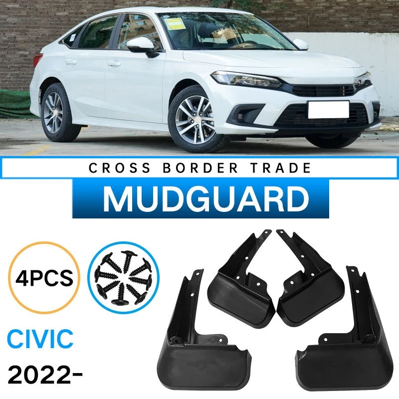

4Pcs Car Mud Flaps for Honda Civic 11Th 2022 Mudguards Splash Guards Fender
