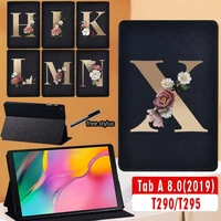 tablet case for samsung galaxy tab a 8 0 2019 sm t290 sm t295 leather folding stand protective cover for samsung tab a 8 0 t290