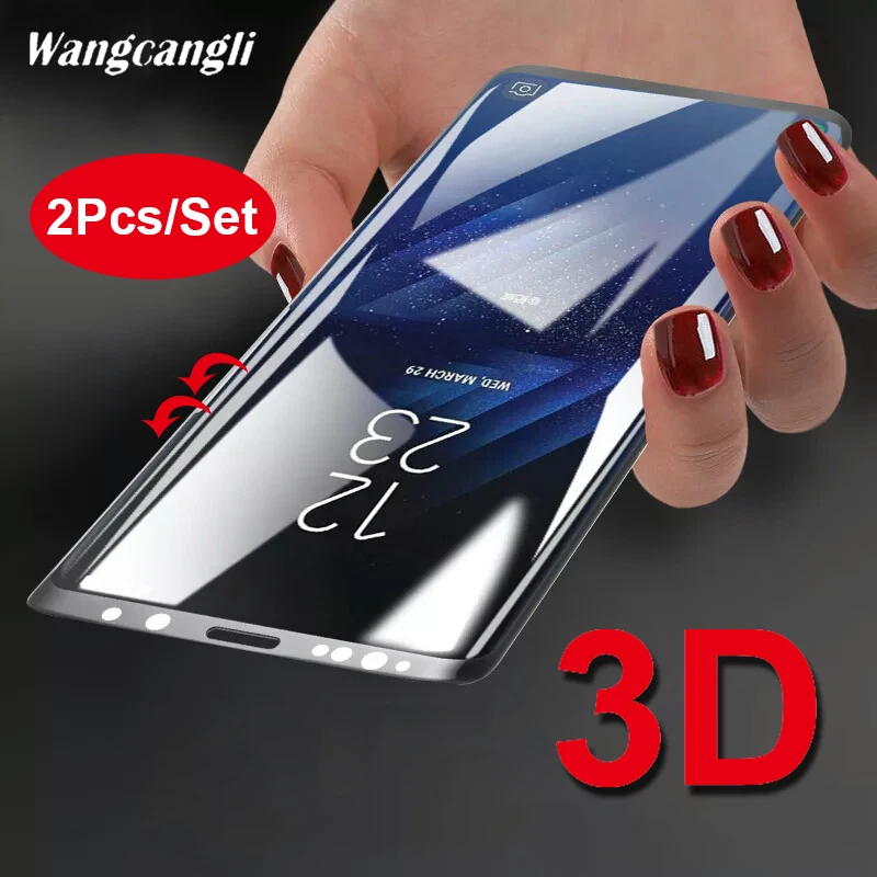 2 шт защитное стекло 3D изогнутое закаленное для samsung Galaxy S6edge plus Защитная пленка