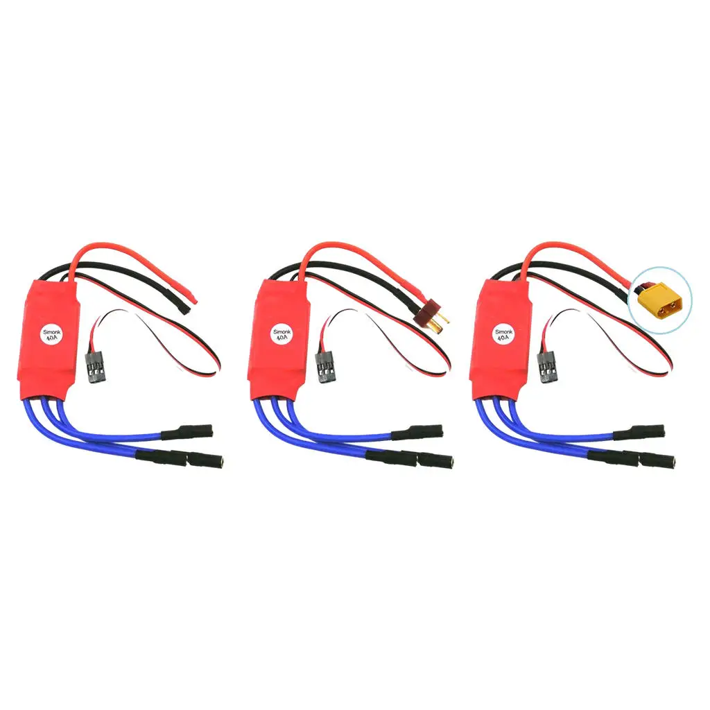 RC Brushless 40A ESC с 3 5 мм банановым штекером контроллер скорости поддержка 2-4S для