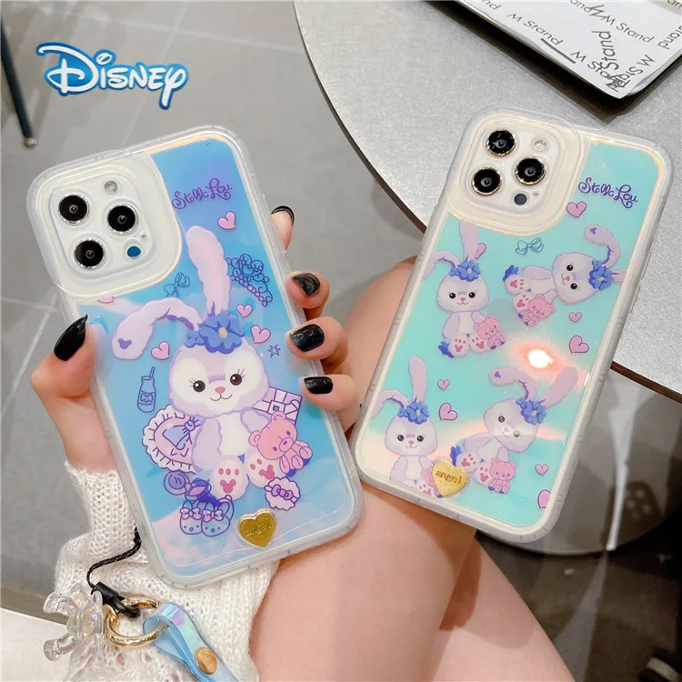 

Disney StellaLou Cartoon Mobile Phone Case for iPhone 13 13Pro 12 12Pro 11 Pro X XS Max XR 7 8 Plus Cute Anti-fall Back Covers