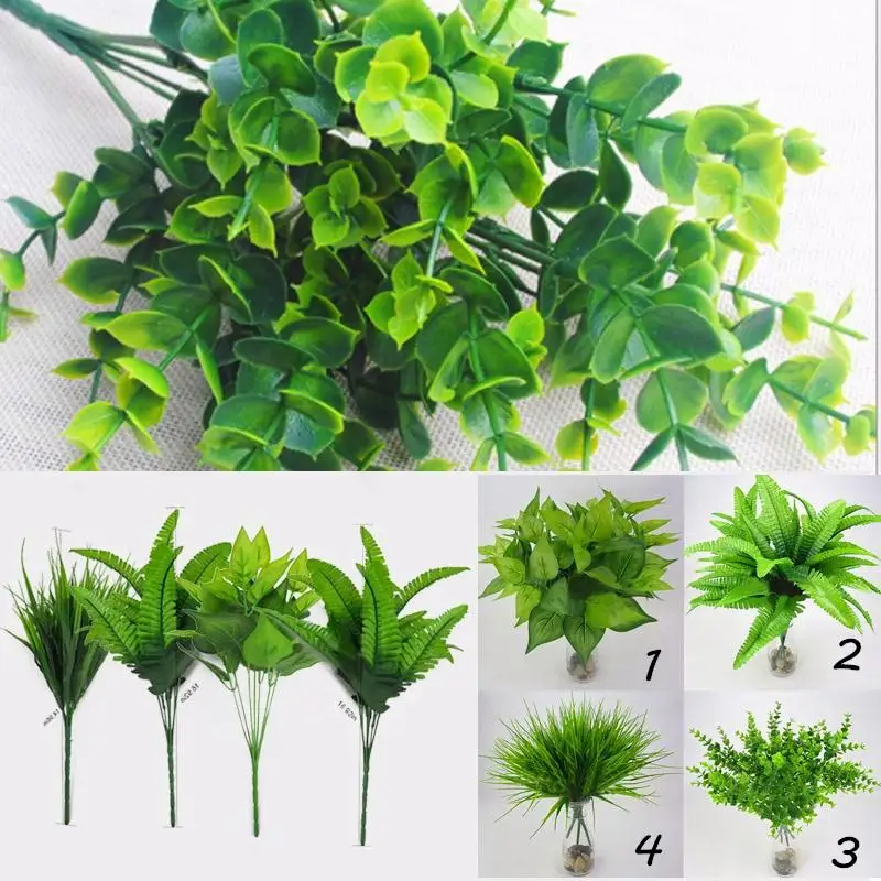 Artificial Plant Decor 30cm Fake Home Office Decoration Simulation Beautiful Plastic Bush Plants Outdoor Indoor Flower | Дом и сад