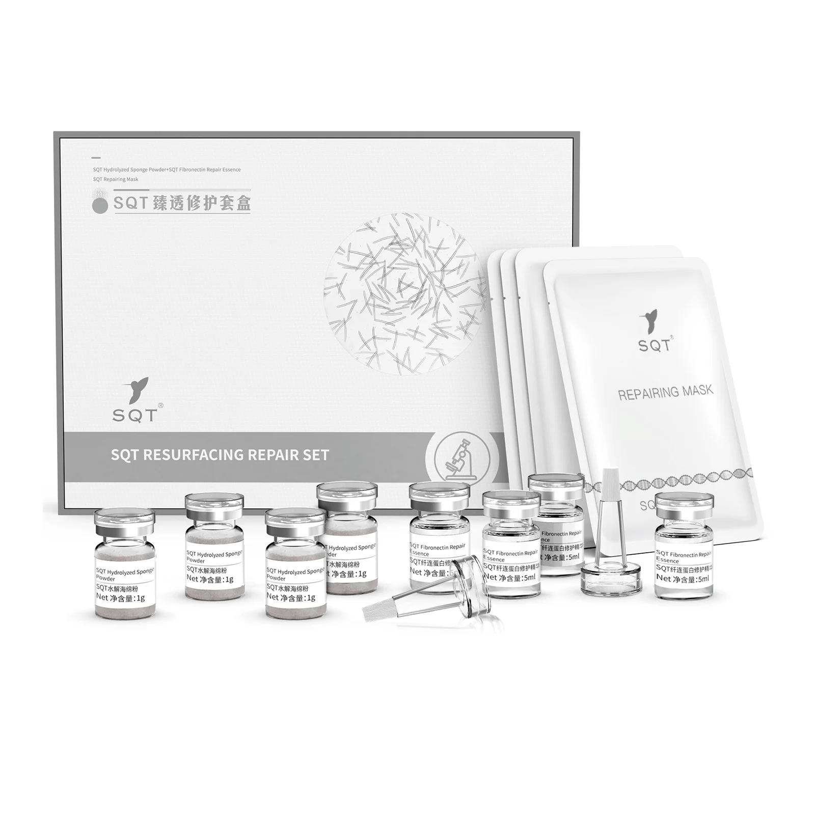 

SQT Repaire Microneedles Treatment pimple, Blackheads and Oily Skin Treatment Collagen skin care sets product peptides
