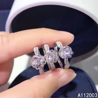 kjjeaxcmy fine jewelry 925 sterling silver inlaid mosang diamond gemstone ladies ring luxurysupport detection hot selling