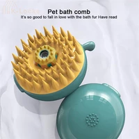 2 in 1 multi function pet comb pointed brush dog cat bathroom shower massage brush soft safety silicone pet grooming supplies